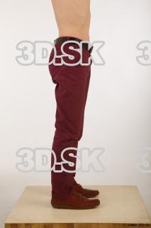 Leg red trousers brown shoes of Sidney 0007